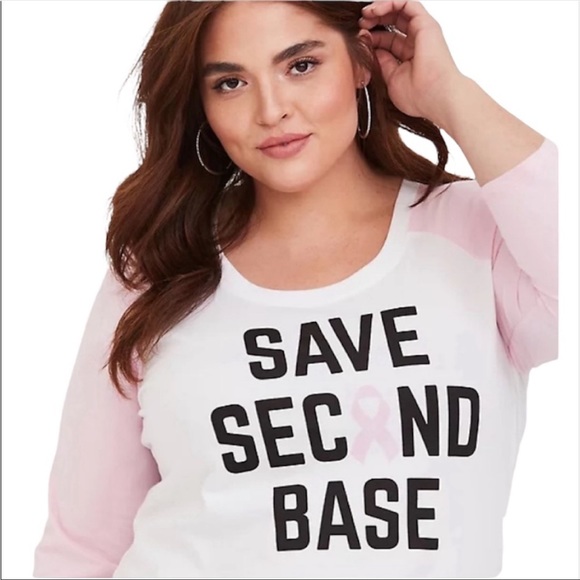Torrid Save Second Base Raglan Tee - Picture 2 of 7